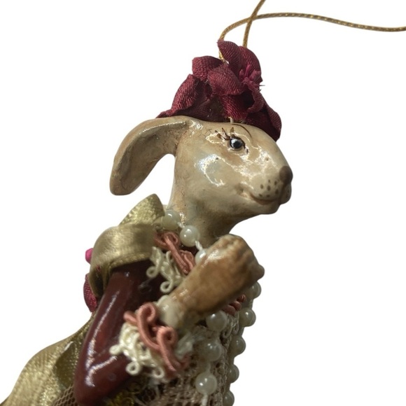 Wayne M. Kleski Katherine’s Collection Hare Rabbit Christmas Ornament - Picture 4 of 9